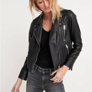 Lucky brand moto lambs leather jacket MEDIUM